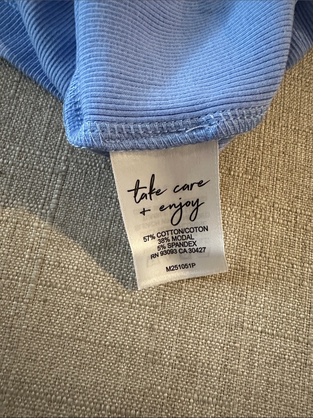 NIC+ZOE Blue Scoop Tank Top - Picture 9 of 10